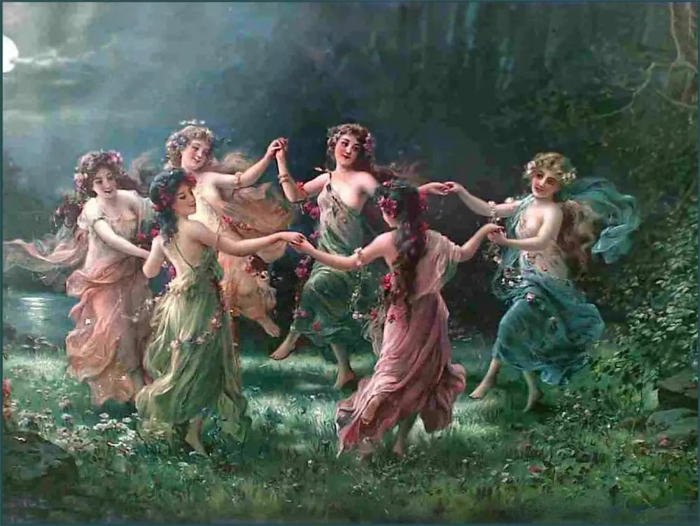Danza de las hadas de Hans Zatzka (1859 - 1945)
