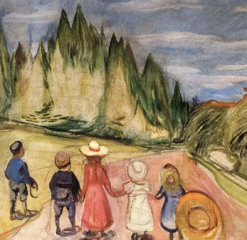 El bosque de cuento de Edvard Munch, 1902